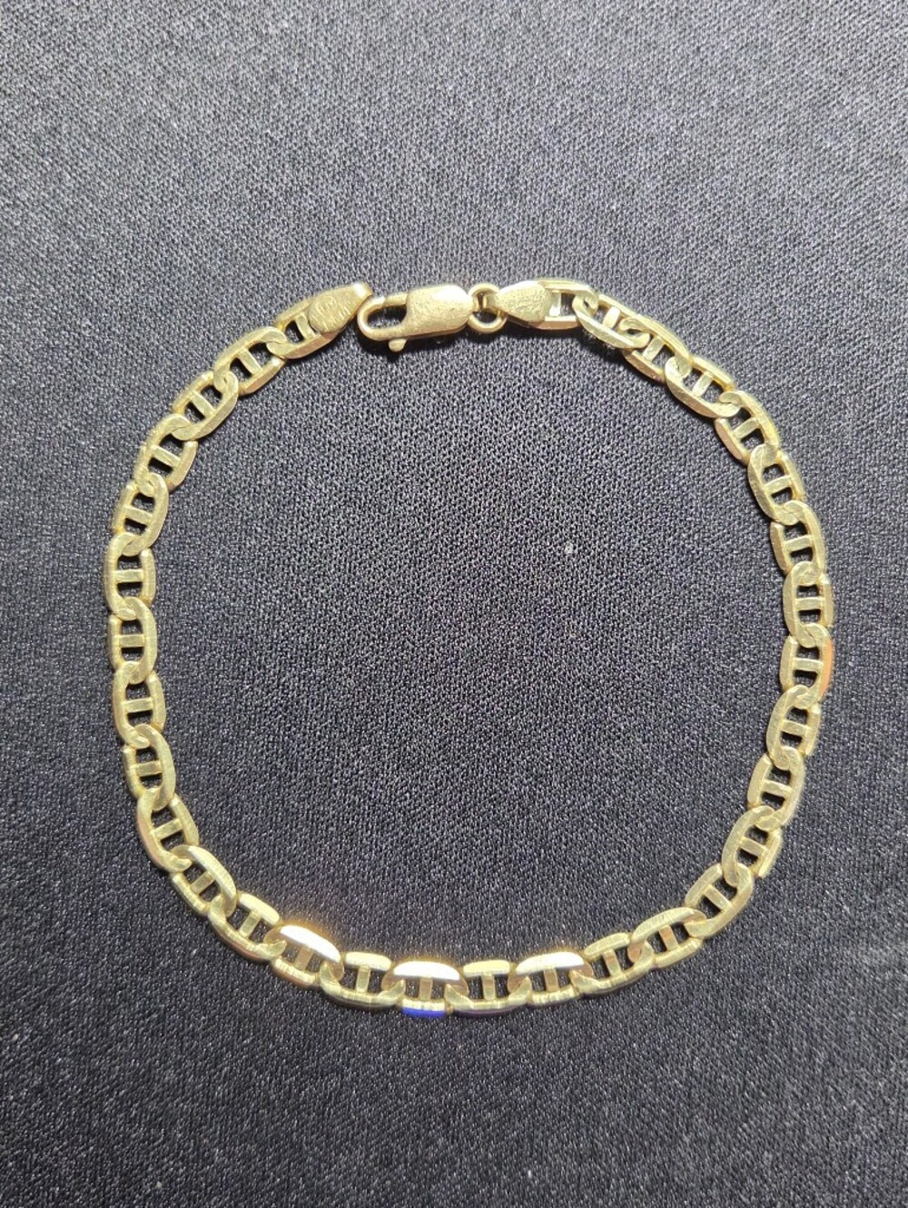 14k Gold Mariner Link Men's Bracelet